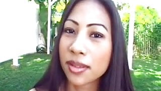 Asian Babe Nyomi Arman Sucks And Fucks Two Dicks 420