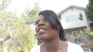 Ebony COFFEE BROWN Fucks Black Cock