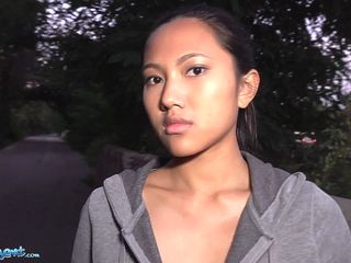 Public Agent Agent fucks Asian babe May Thai doggy style