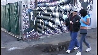 Sexy young brunette with perky tits sucks cock before fucking