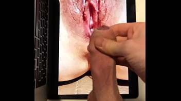 Cum two times on Eardina’s hot asian body, pussy and face