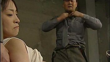 Japanese chick held down and stuffed with fat dicks