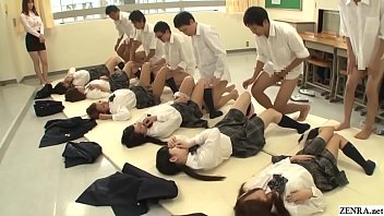 JAV synchronized schoolgirl missionary sex led by teacher