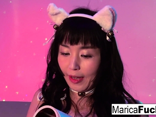 Marica Hase gets a gift box of sex toys to use!