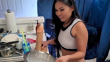 Asian Pornstar Cindy Starfall Whips Up Some Cum
