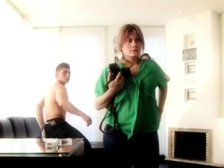 Pungent eastern teen chick bent over for a bonk