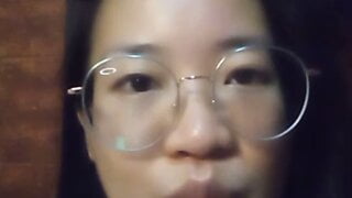 Asian girl video at home solo horny masturbate alone