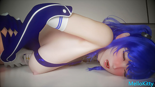 Hot Asian Elf Faced Racing Model’s First Double Penetration Monster Cock Gangbang