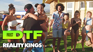 Hot Pornstars Have A Naked Relay Race Before Hitting The Pool For A Wet Orgy – Reality Kings