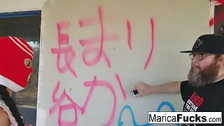 Marica Hase the house jacker gets some BBC from Chris Cock!