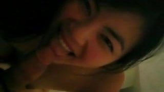 Sexy Asian Getting Fucked, Taking A Facial, and Sucking Cock